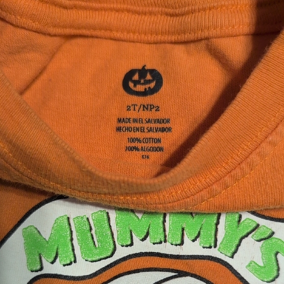 Orange Mummy's Lil' Man Kids T-Shirt - Picture 2 of 4